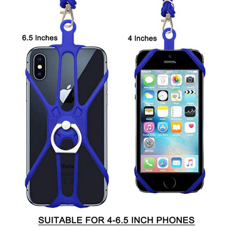 Coque bumper 2 en 1 en silicone en tour de cou ou bandoulière iPhone XR