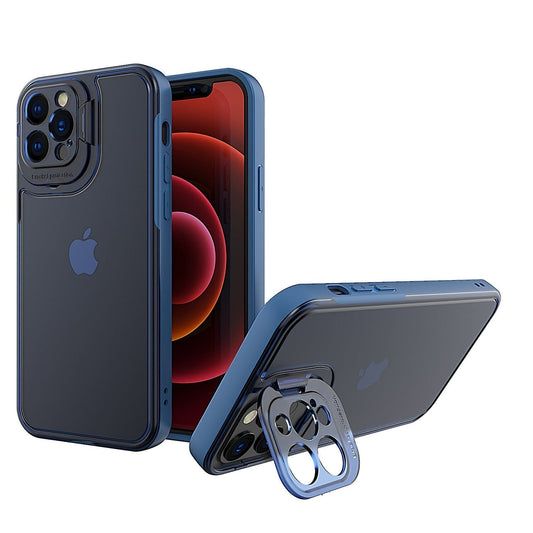 Coque etui de protection finition mat contours bleu pour iPhone X/XS