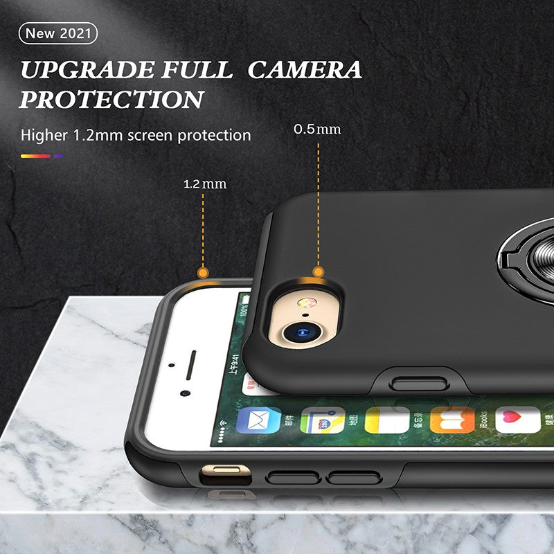 Coque etui de protection avec bequille de support intégré pour iPhone 6/7/8/X/SE/11/12/13