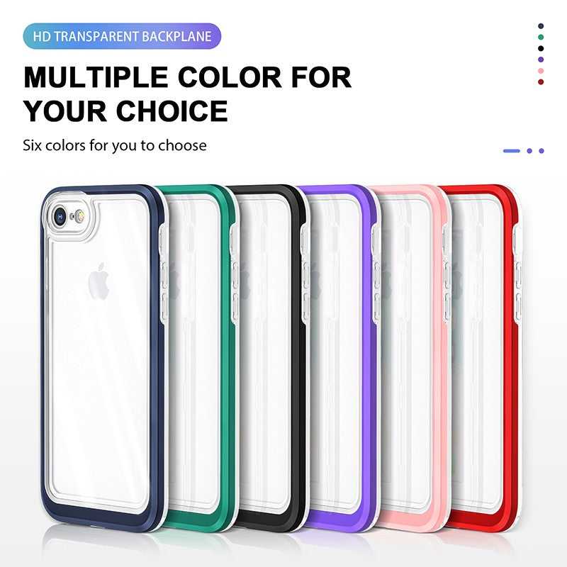 coque bleue hybride robuste triple protection pour iPhone 8