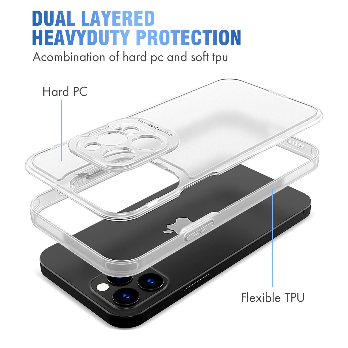 Coque etui de protection finition mat semi transparente pour iPhone 7/8