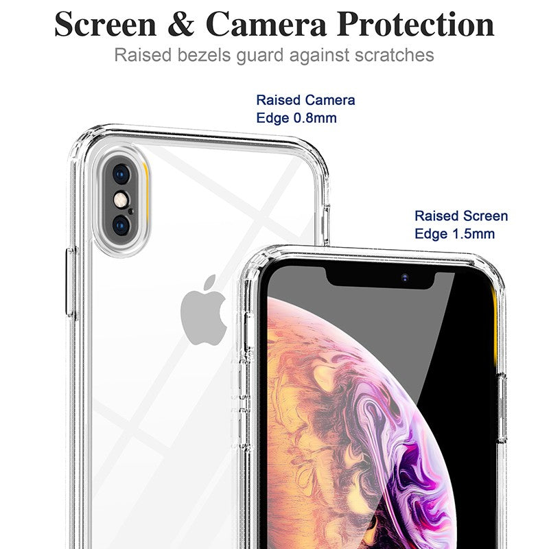 Coque invisible bi matière antichoc pour iPhone XS Max