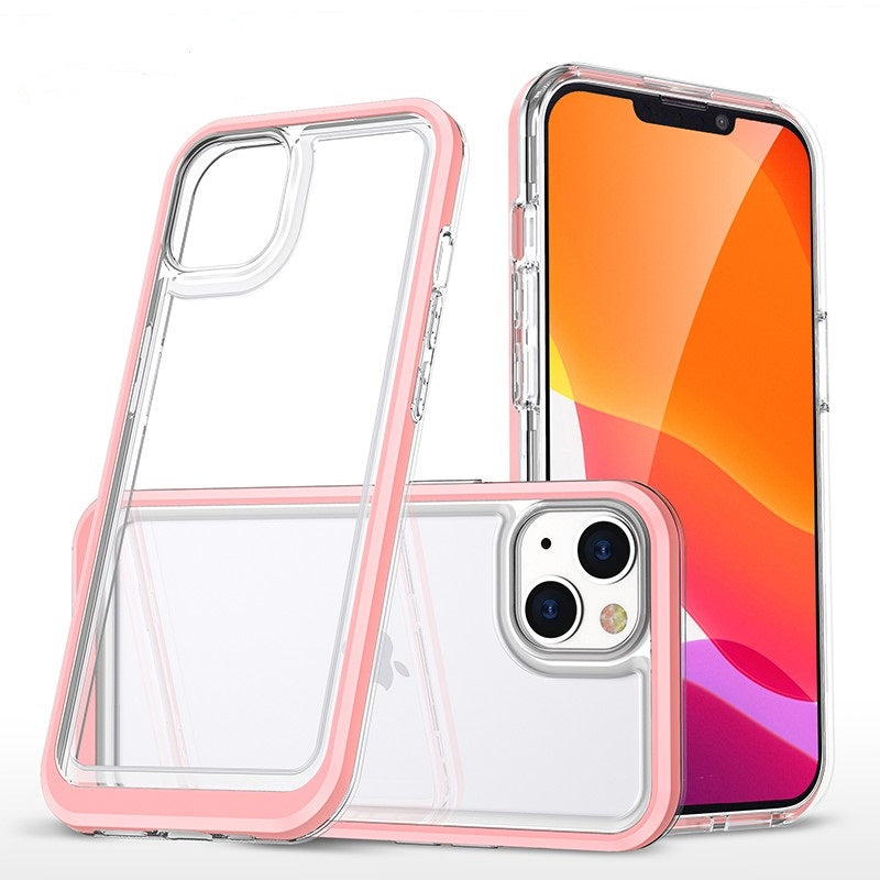 coque rose hybride robuste triple protection pour iPhone 11 Pro MAX