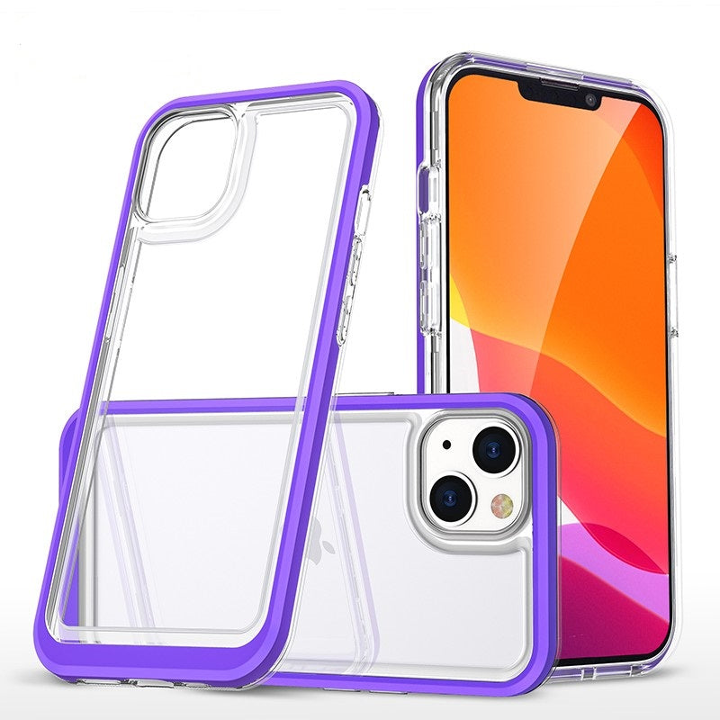 coque violette hybride robuste triple protection pour iPhone 11