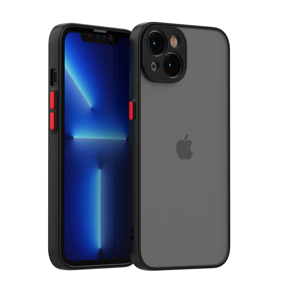 Coque design noire semi transparente finition mate protection camera pour iPhone 11 PRO