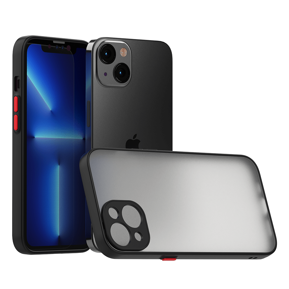 Coque design noire semi transparente finition mate protection camera pour iPhone 11 PRO