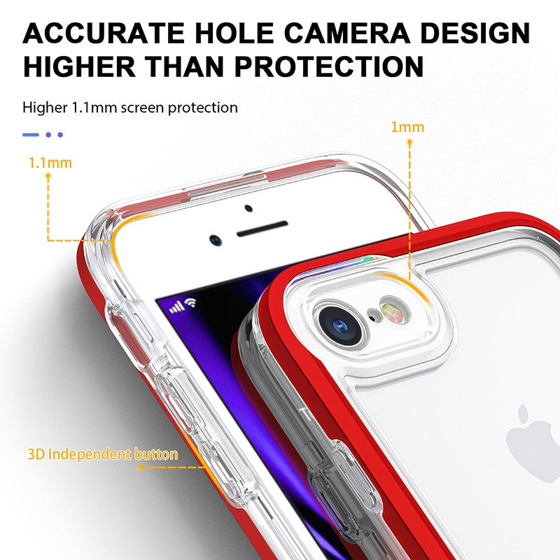 coque violette hybride robuste triple protection pour iPhone 7