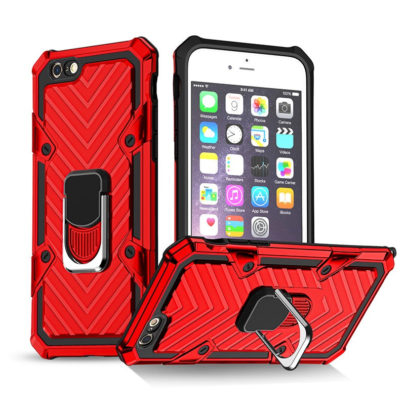 Coque renforcee rouge Xtrem hybride avec béquille de soutien pour iPhone 6/6S