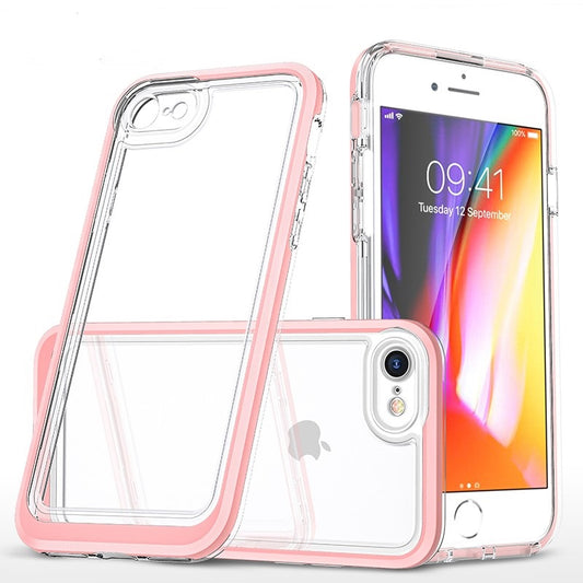 coque rose hybride robuste triple protection pour iPhone 7 Plus