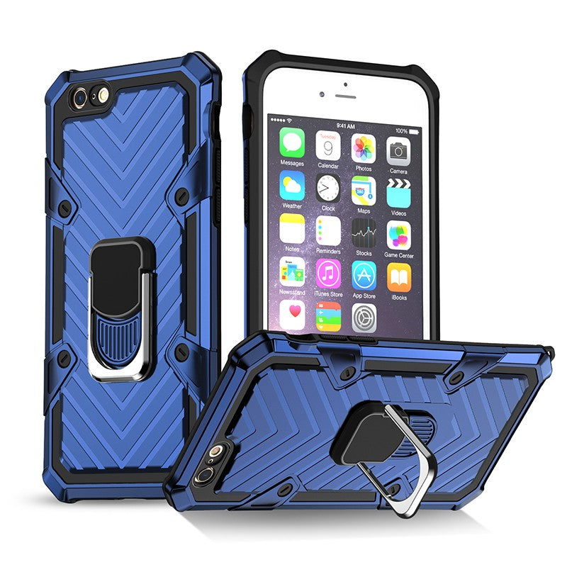 Coque renforcee bleue Xtrem hybride avec béquille de soutien pour iPhone 7 Plus