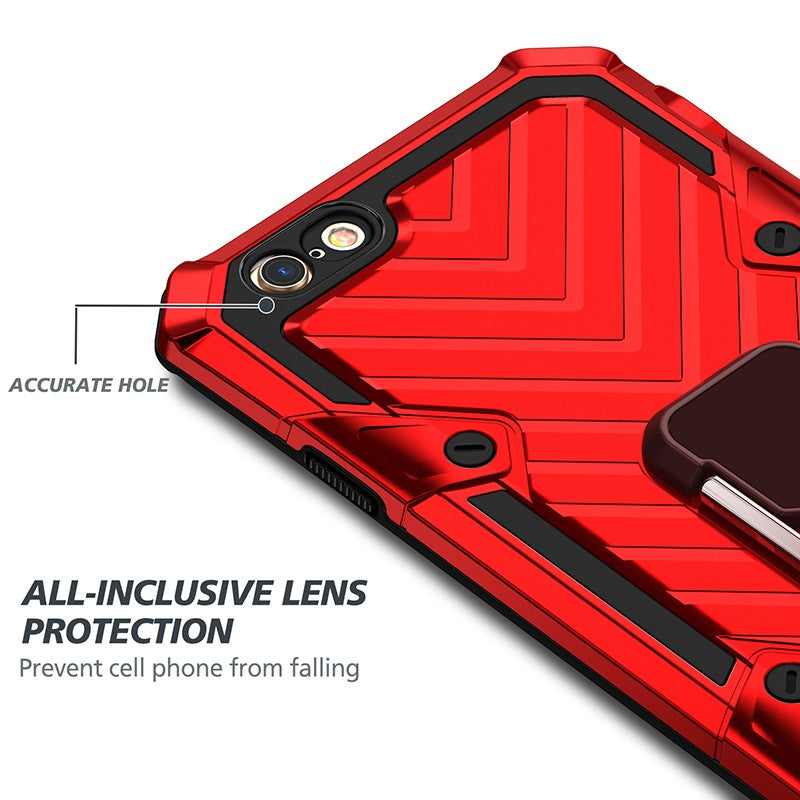 Coque renforcee rouge Xtrem hybride avec béquille de soutien pour iPhone 7/8 Plus