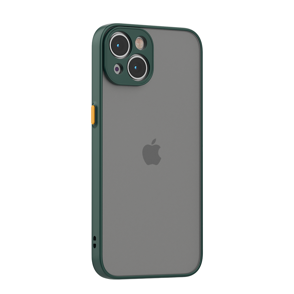 Coque design emeraude semi transparente finition mate protection camera pour iPhone XS MAX