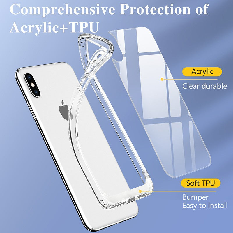 Coque invisible bi matière antichoc pour iPhone XS Max