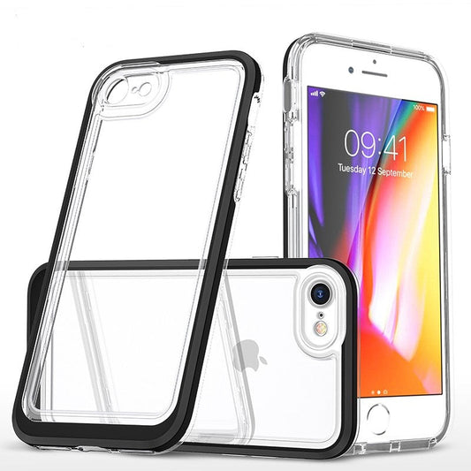 coque noire hybride robuste triple protection pour iPhone 7 Plus