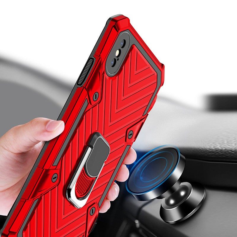 Coque renforcee rose Xtrem hybride avec béquille de soutien pour iPhone XR