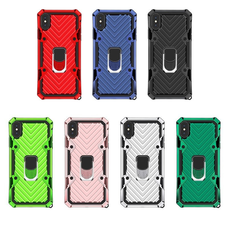 Coque renforcee rouge Xtrem hybride avec béquille de soutien pour iPhone XS MAX