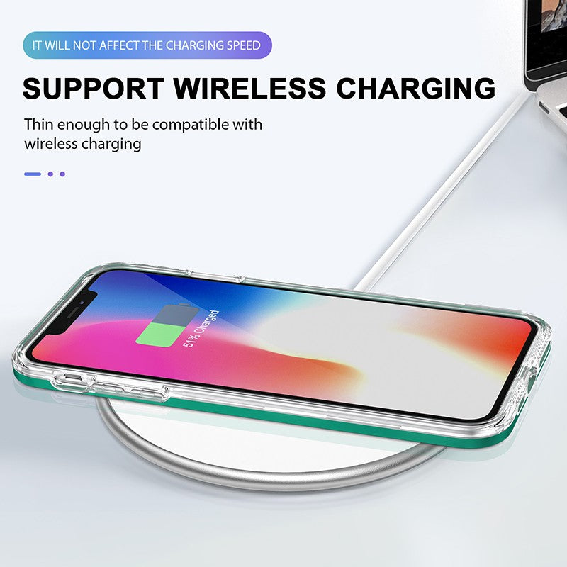 coque bleue hybride robuste triple protection pour iPhone XS MAX