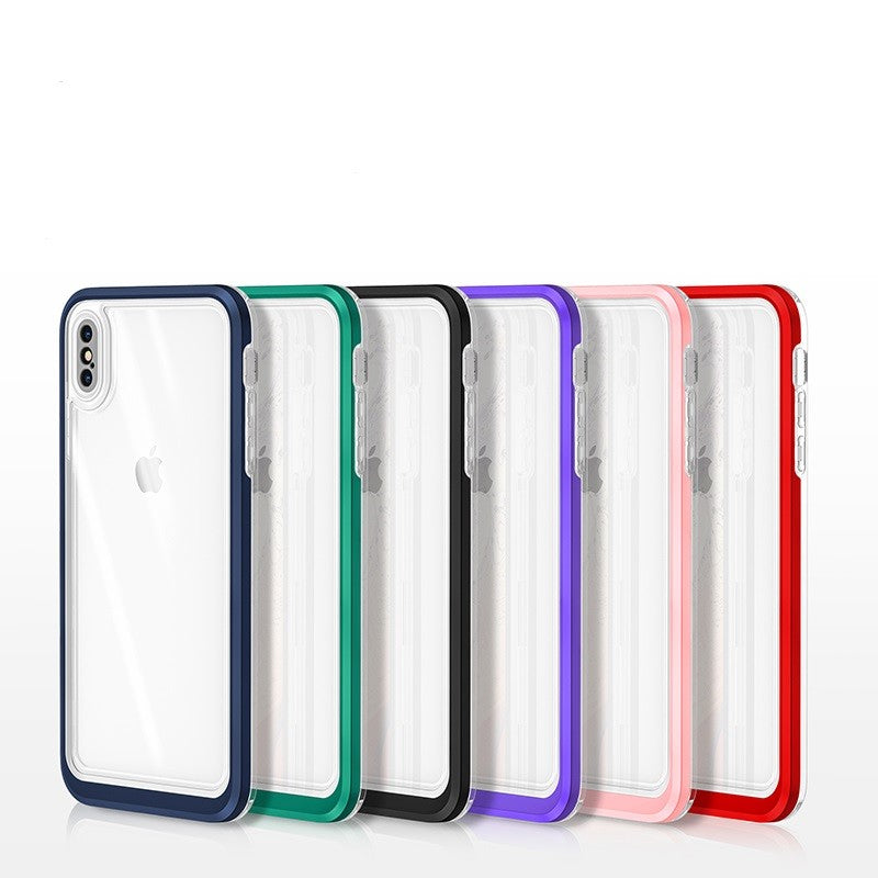 coque rose hybride robuste triple protection pour iPhone X/XS