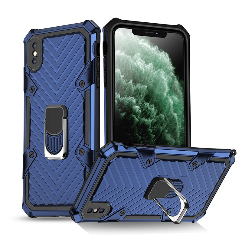 Coque blindage renforcee Xtrem hybride avec béquille de soutien pour iPhone