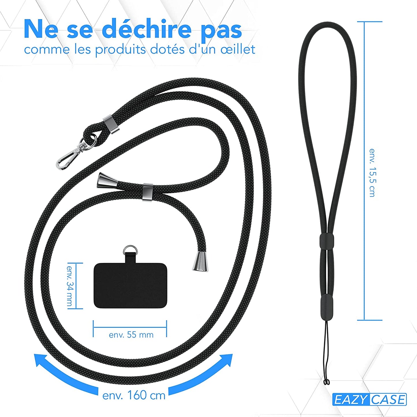 Cordon porte mobile universel en bandouliere pour votre iPhone 7/8