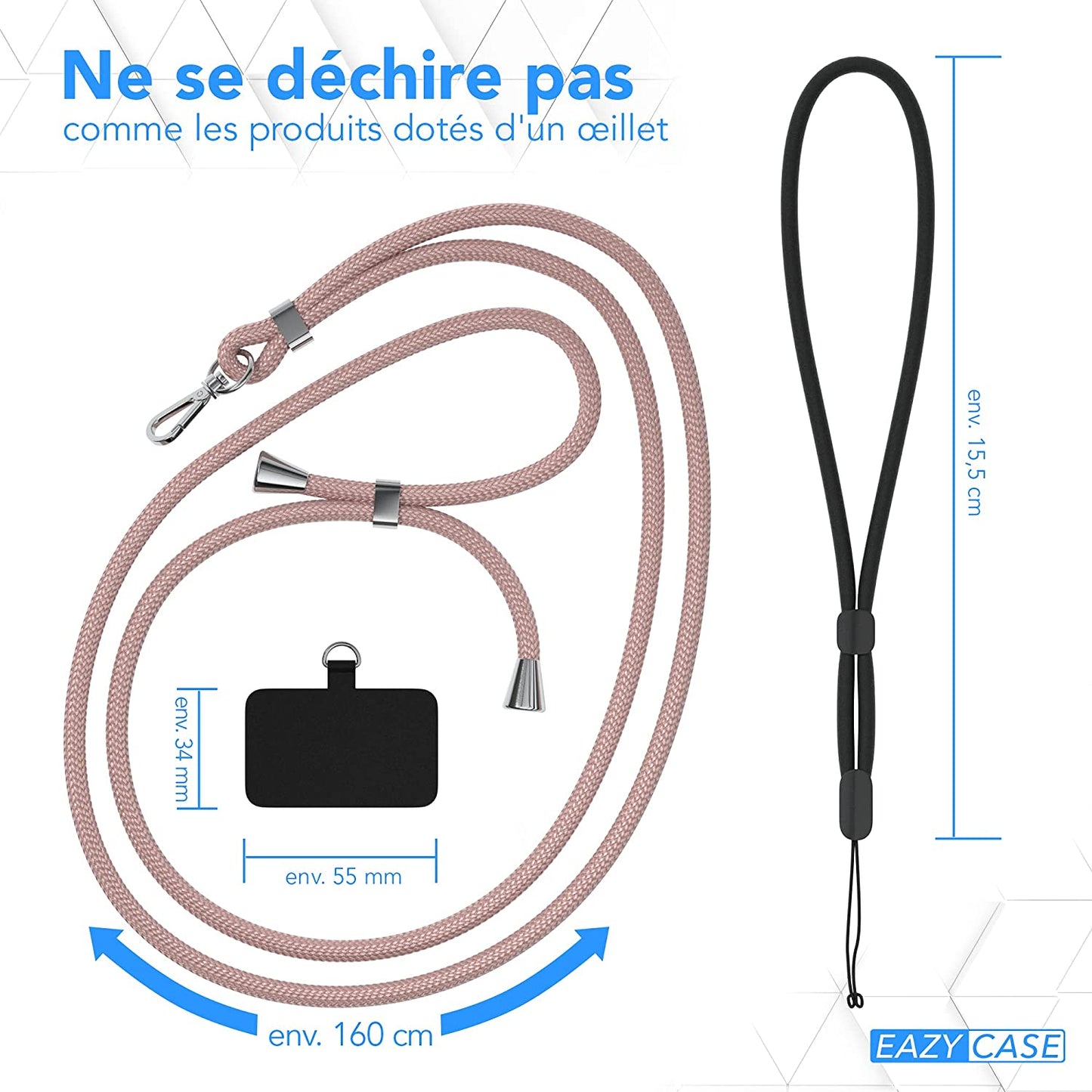 Cordon porte mobile universel en bandouliere pour votre iPhone 6/6S