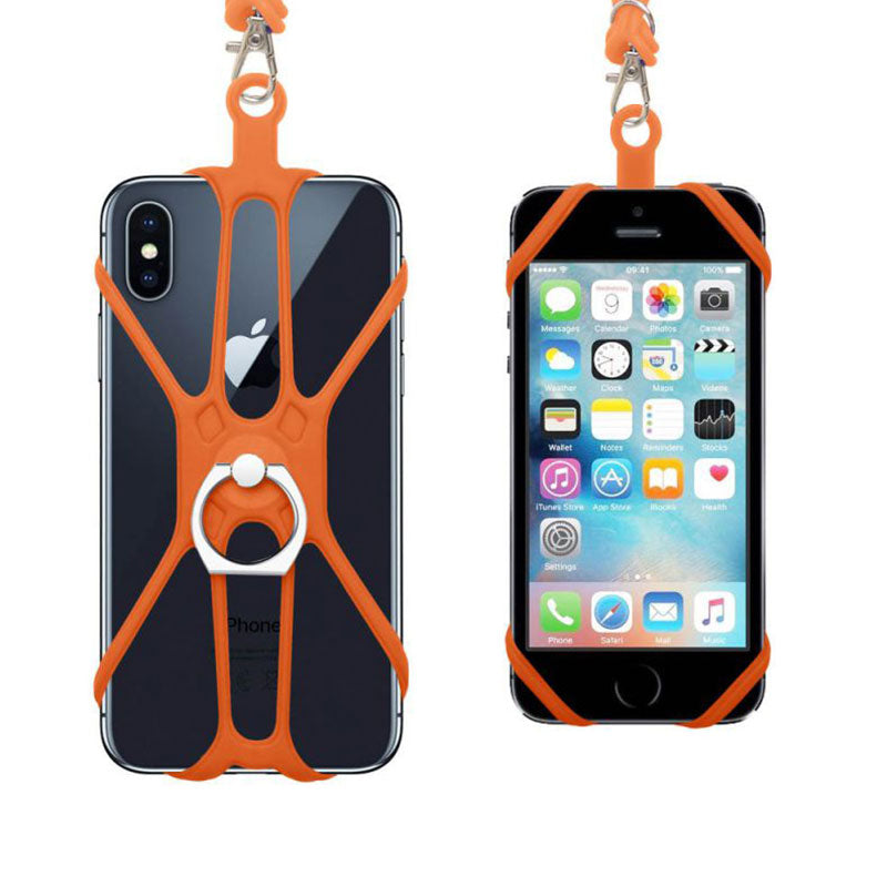 Coque bumper 2 en 1 en silicone en tour de cou ou bandoulière iPhone XS Max