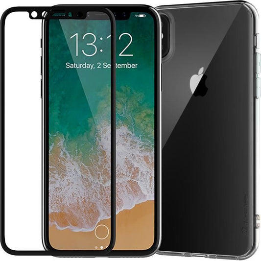 Pack protection integrale coque + verre trempe pour iPhone XS MAX